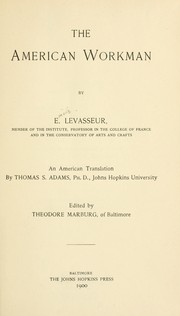 Cover of: The American workman by Levasseur, Emile