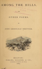 Cover of: Among the hills, and other poems