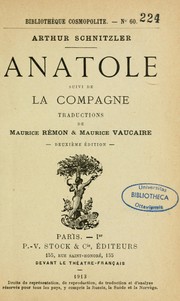 Cover of: Anatole: Suivi de La compagne