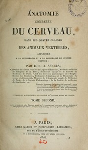 Cover of: Anatomie comparée du cerveau by Etienne Renaud Augustin Serres