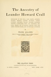 Cover of: The ancestry of Leander Howard Crall by Frank Allaben