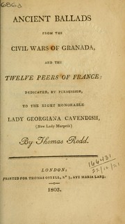 Cover of: Ancient ballads from the Civil Wars of Granada by Thomas Rodd