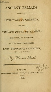 Ancient ballads from the Civil Wars of Granada by Thomas Rodd