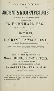 Cover of: Ancient & modern pictures by Christie, Manson & Woods Ltd.