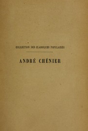 Cover of: André Chénier by Paul Morillot