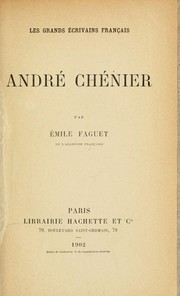 Cover of: Andre Chenier