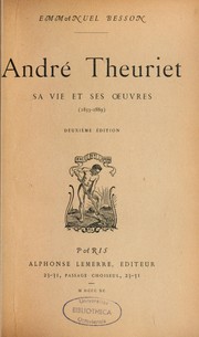 Cover of: André Theuriet by Emmanuel Besson