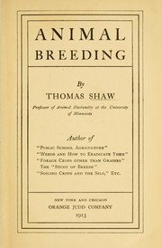 Cover of: Animal breeding by Thomas Shaw