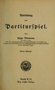 Cover of: Anleitung zum Partiturspiel