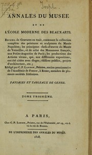 Cover of: Annales du musée et de l'école moderne des beaux-arts