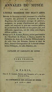Cover of: Annales du musée et de l'école moderne des beaux-arts