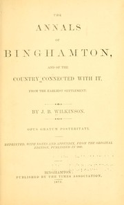Cover of: The annals of Binghamton