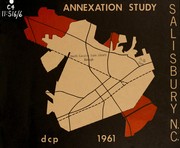 Cover of: Annexation study, Salisbury, North Carolina