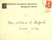 Cover of: [Announcement and invitation to the] banquet celebrating the one hundred and seventh anniversary of the birth of Abraham Lincoln by the Lincoln Centennial Association by Philip Barton Warren