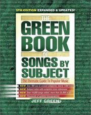 Cover of: The Green Book of Songs by Subject by Jeff Green