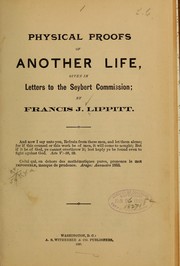 Cover of: Physical proofs of another life