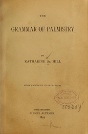 Cover of: The grammar of palmistry