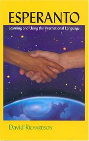 Esperanto Learning and Using the International Language by David Richardson