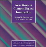 Cover of: New ways in content-based instruction by Donna M. Brinton and Peter Master, editors.