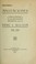 Cover of: Anotaciones para la historia de las negociaciones diplomaticas con el Perú y Bolivia, 1900-1904