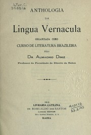 Cover of: Anthologia da lingua vernacula