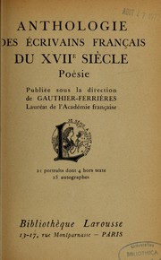 Cover of: Anthologie des écrivains français ...