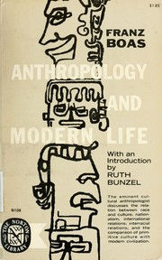 Cover of: Anthropology and modern life. by Franz Boas