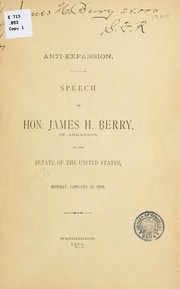 Cover of: Anti-Expansion | J. H. Berry