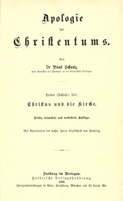 Cover of: Apologie des Christentums