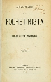 Cover of: Apontamentos de um folhetinista