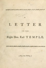 Cover of: An appeal to facts: in a letter to the Right Hon. Earl Temple