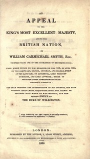 Cover of: An appeal to the King's most excellent majesty, and to the British Nation