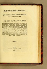 Apuntamientos para servir al informe que debe hacerse por el abogado que subscribe a favor de don Santiago Campos by Benito Laso