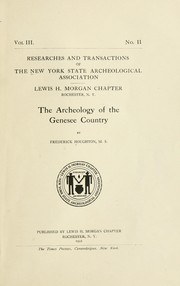 Cover of: The archeology of the Genesee country