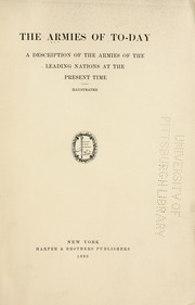 Cover of: The Armies of to-day by 