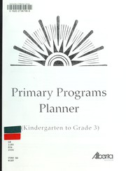 Cover of: Primary programs planner  (kindergarten to grade 3)
