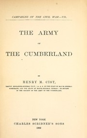 Cover of: The Army of the Cumberland