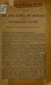 Cover of: The arrest of William Walker