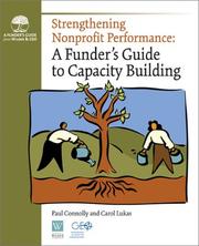 Cover of: Strengthening Nonprofit Performance | Paul Connolly