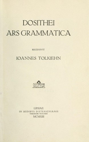 Brepols - Ars grammatica. Ars metrica