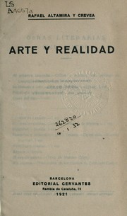Cover of: Arte y realidad