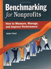 Cover of: Benchmarking For Nonprofits | Jason Saul
