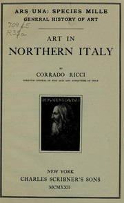 Cover of: Art in northern Italy