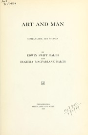 Cover of: Art and man: comparative art studies.