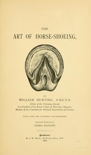 Cover of: The art of horse-shoeing by William Hunting
