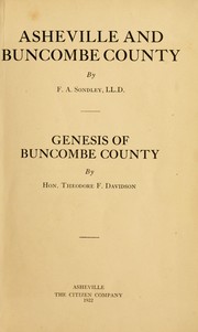 Cover of: Asheville and Buncombe County