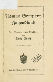 Cover of: Asmus Sempers Jugenland: der Roman einer Kindheit