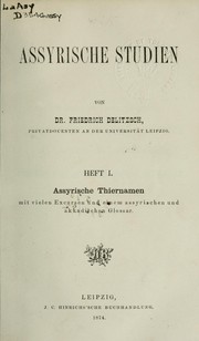 Cover of: Assyrische Studien
