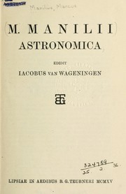 Cover of: Astronomica. by Marcus Manilius