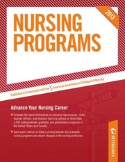 Peterson's Nursing Programs by Peterson's Publishing